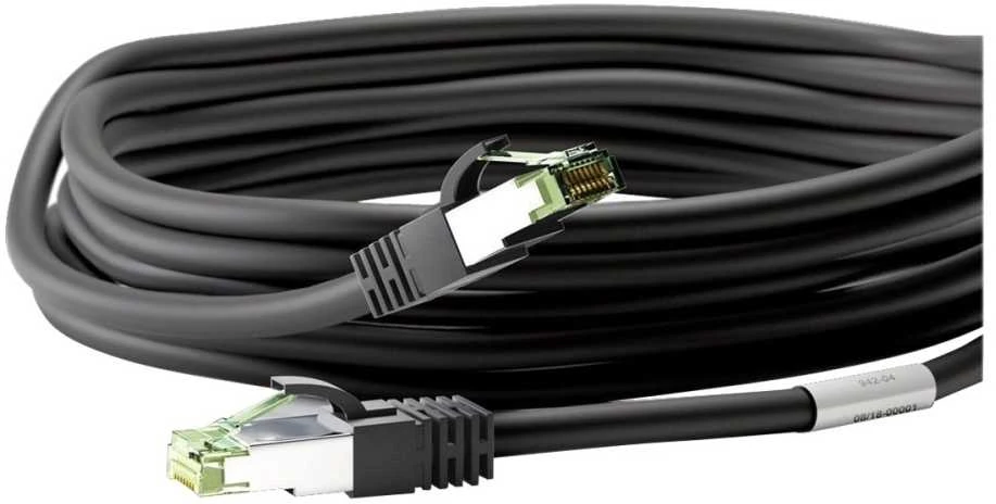 Goobay CAT8.1 S / FTP (PiMF) tinklo kabelis, 0,25 m, juodas