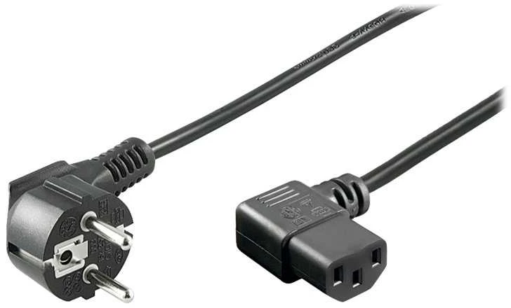 Goobay Cabletech Maitinimo kabelis kompiuterinis 1.5m, kampinis kištukas