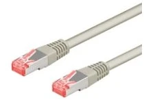 Goobay 93815 CAT 6A patch cable, S/FTP (PiMF), pilkas, 5 m