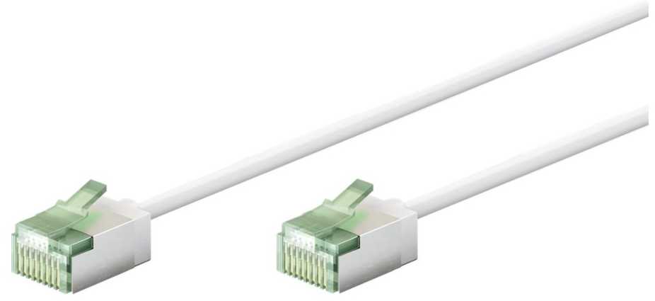 Goobay 74362, 3 m, Cat8.1, U/FTP (STP), RJ-45, RJ-45, baltas