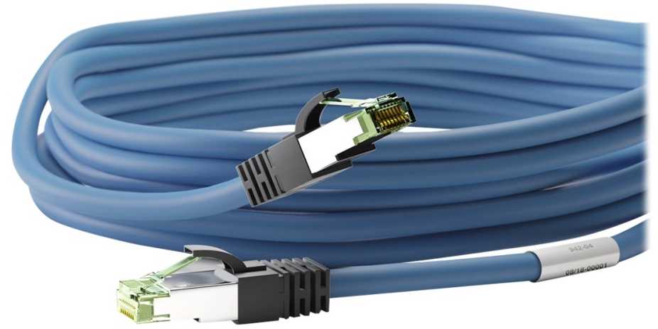 Wentronic Goobay RJ45 pataisinis kabelis (CAT 6A, 500 MHz) su CAT 8.1 S/FTP neapdorotu kabeliu, - Kabelio ilgis 25 m