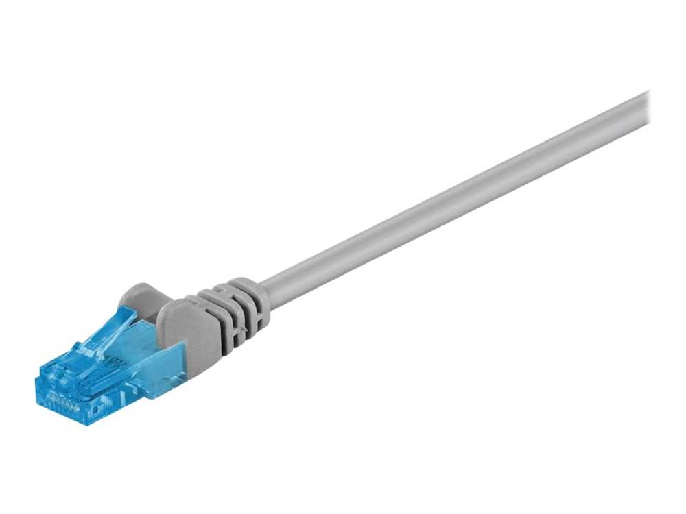 Goobay Patch kabelis | CAT 6A U/UTP | AWG 26/7 | Kabelio ilgis: 1 m | Pilkas