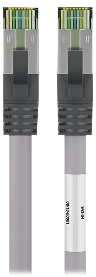 Goobay RJ45 pataisinis kabelis (CAT 6A, 500 MHz) su neapdorotu CAT 8.1 S/FTP kabeliu, - Kabelio ilgis 10 m