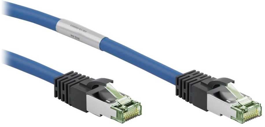 Wentronic Goobay RJ45 pataisinis kabelis (CAT 6A, 500 MHz) su neapdorotu CAT 8.1 S/FTP kabeliu, - Kabelio ilgis 10 m