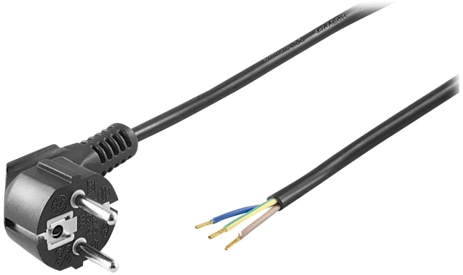 Wentronic „Goobay“ prijungimo kabelis Schuko tipas F, CEE 7/7 2m H05VV-F 3G1 (50083)
