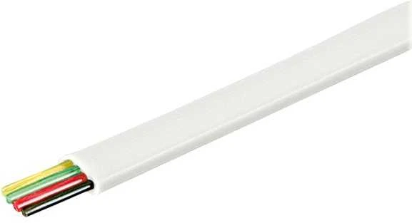 Goobay Modulio kabelis, 4P, ritininis, 100 m DELTACO baltas / MD-14