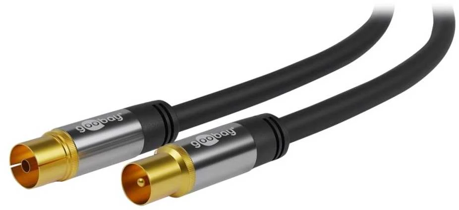 TV antena kabelis 2m su paauksuotomis jungtimis