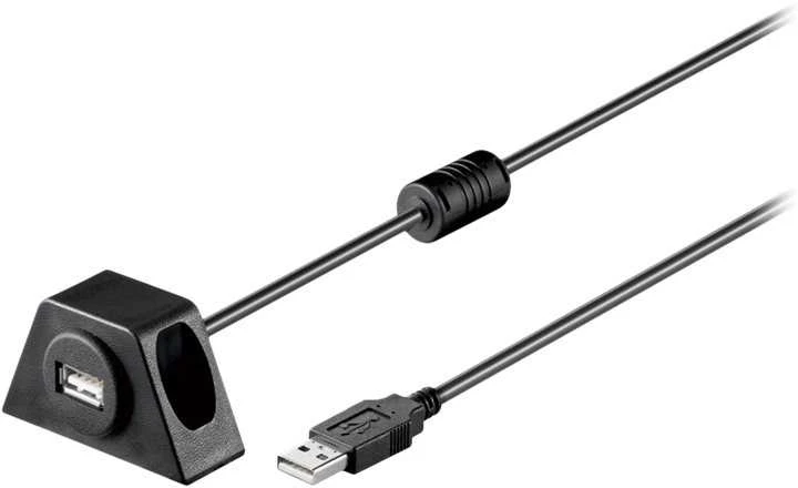Wentronic USB 2.0 ilgintuvas su fiksuotu tvirtinimu Goobay 1,2m