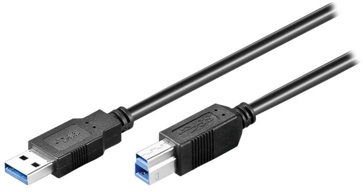 Wentronic USB kabelis Goobay USB-A - USB-B 0,25 m Juodas (JAB-1338780)