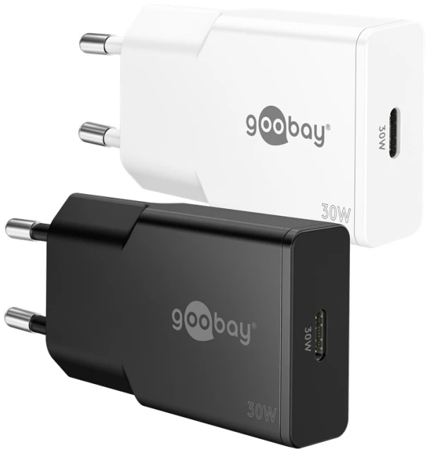 Goobay USB-C™ PD GaN plonas greitasis įkroviklis (30 W)