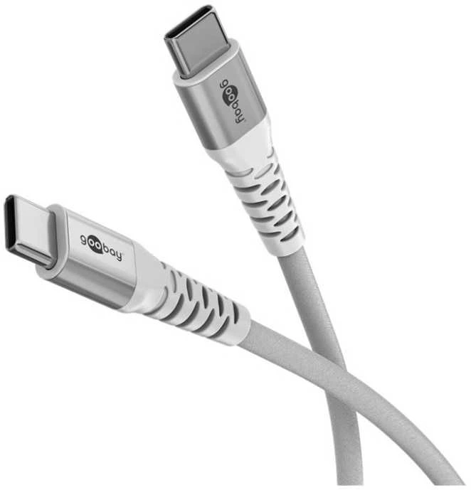 Goobay Laidas USB-C 2.0 Trumpas SuperSoft TEXTIL 0,5m