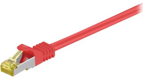 Wentronic Goobay Patchcord S/FTP, Cat7, 15m, raudona (91652)
