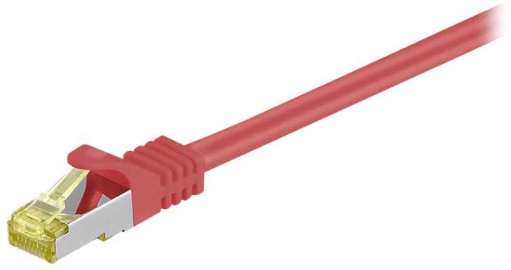 Wentronic Goobay Patchcord S/FTP, Cat7, 30m, raudona (91679)