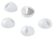 Goobay Desk Wire Management – 5 pakuotės, balta