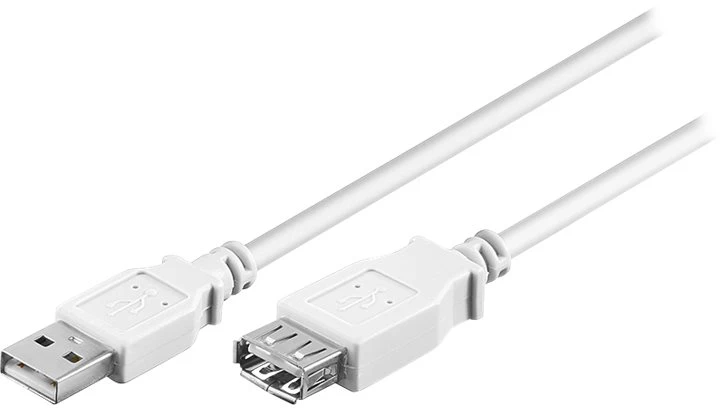 Goobay USB-A – USB-A USB kabelis 5 m baltas (JAB-1521973)