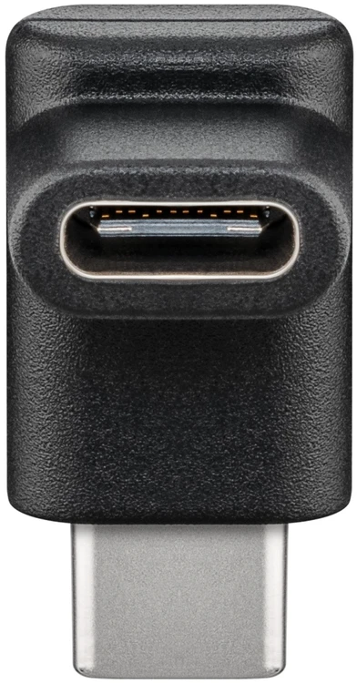 Goobay USB-C 90° kampo adapteris, juodas