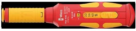 Dinamometrinis atsuktuvas WERA VDE 7516 2,4-4,0Nm