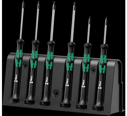 Wera Atsuktuvų rinkinys elektronikai 2052/6 Rack
