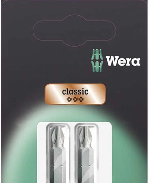 Grąžtas Atsuktuvo antgaliai Wera Standart 2 vnt PH1 x 25mm