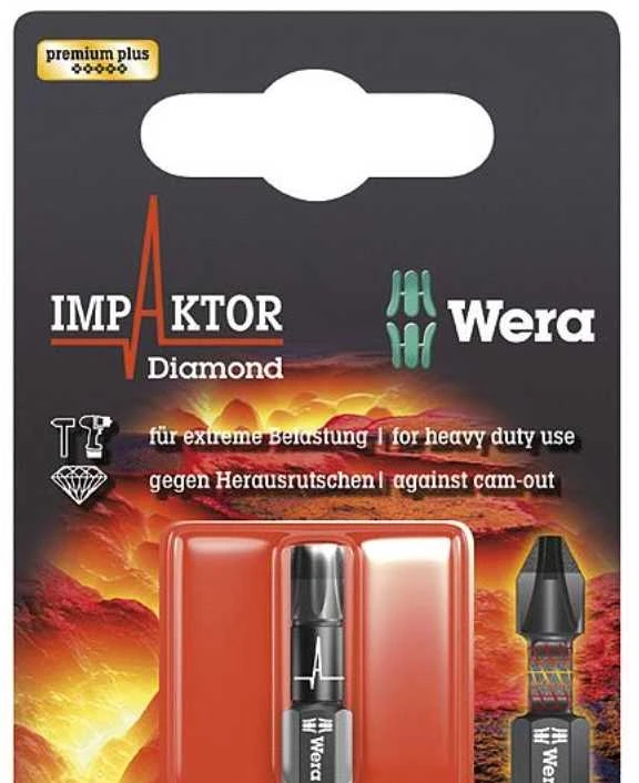 Grąžtas Antgalis Wera Impactor 867/1 IMP DC, 1 x T25 x 25mm, blisteryje
