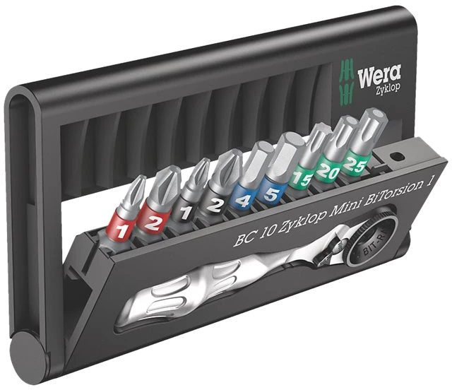 Wera Bit-Check 10 Zyklop Mini BiTorsion 1