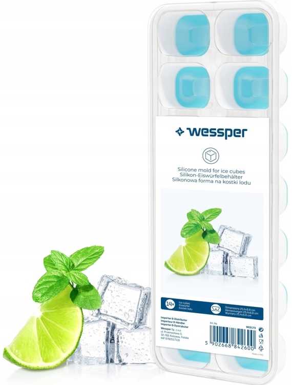 Wessper Silicone ledo kubelių forma - 14 kubelių