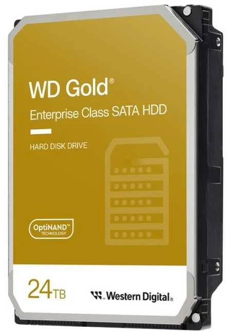 „Western Digital Gold WD242KRYZ“ vidinis kietasis diskas, 24 TB, 7200 RPM, 512 MB, 3,5 colio, „Serial ATA III“