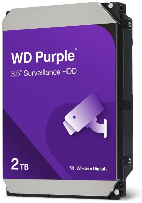 Western Digital Kietasis diskas „Violetinė Violetinė“ 2 TB 3,5 SATA 256 MB