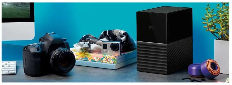 Kietasis diskas Western Digital „My Book Duo“ 28 TB RAID saugykla su dviem diskais, RAID 0/1 JB0D USB3.1 RTL