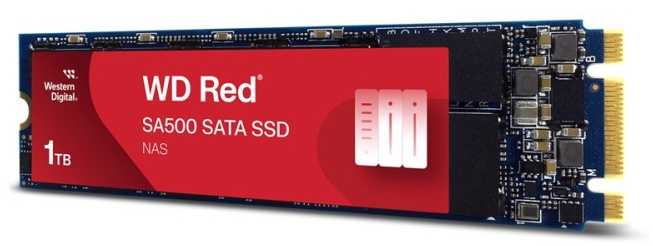 WD Raudona SSD SA500 NAS 1TB SATA III 6Gb/s M.2 2280 vidinis, vienos pakuotės, maitinamas „SANDISK“