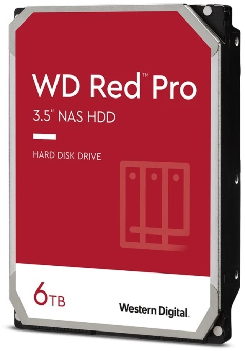 „Western Digital Raudona Pro“, 6 TB, 7200 aps./min., 256 MB, 3,5 colio, serijinis ATA