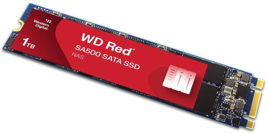 WD Raudona SSD SA500 NAS 1TB SATA III 6Gb/s M.2 2280 vidinis, vienos pakuotės, maitinamas „SANDISK“