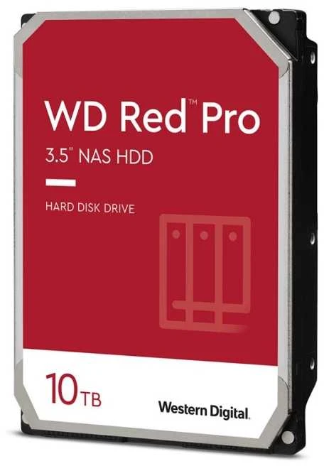 Sandisk „Western Digital Raudona Pro“ vidinis kietasis diskas, 10 TB, 7200 RPM, 512 MB, 3,5 colio, „Serial ATA III“