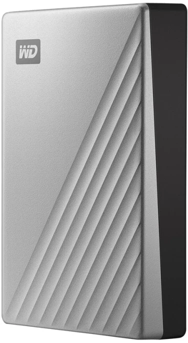 Kietasis diskas 2,5 Western Digital „My Passport Ultra Mac“ 4 TB su integruotu USB-C/USB3.0 HDD 6,4 cm 2,5 colio metalinės apdailos RTL nešiojamas išorinis diskas