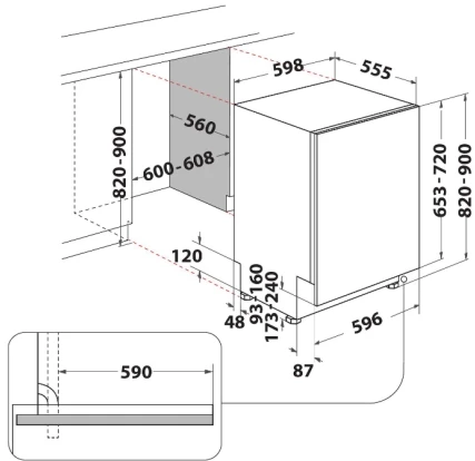 Indaplovė Whirlpool W2IHD526A