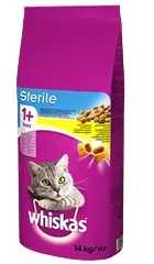 Whiskas Cat Adult Sterile su Vištiena 14kg