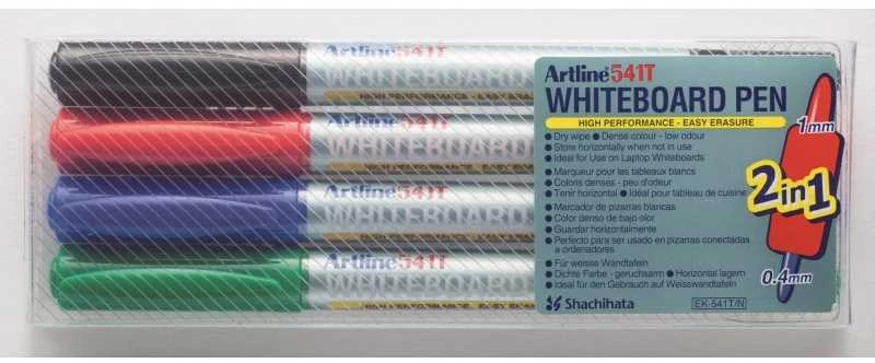 Baltos lentos žymeklis Artline 541T 2 viename 4 vnt. rinkinys