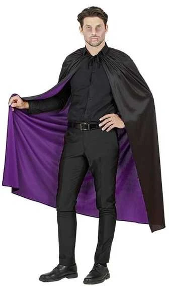 Widmann Dvipusis apsiaustas, juodos ir violetinės spalvos, 130 cm.