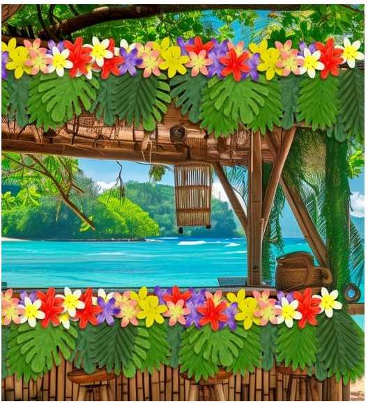 Widmann Hawaii stalo dekoracija, 90 dalių