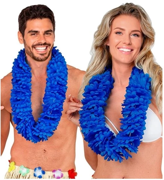 Widmann Mėlyna Hawaiian gėlių girlianda