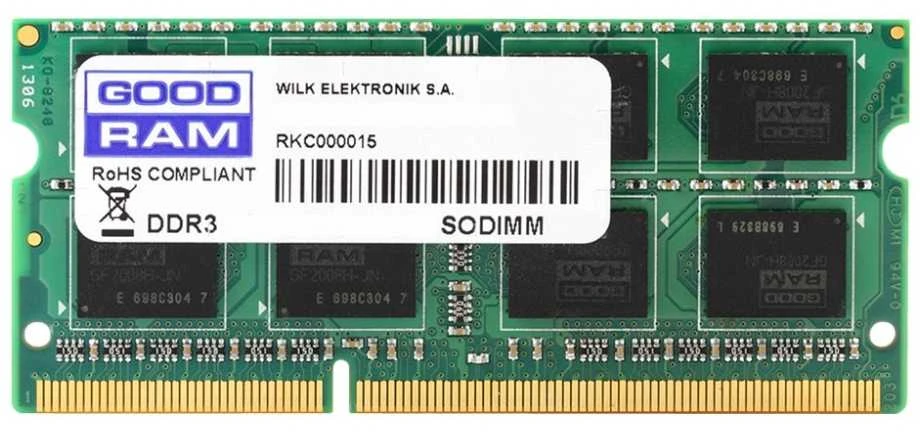 Nešiojamo kompiuterio atmintis SODIMM DDR3 8GB PC3-12800 GOODRAM