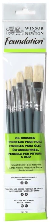 Winsor & Newton Winsor & Newton 5295025, rinkinys, Įvairūs, Sintetiniai, 6 vnt.