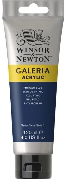 Winsor & Newton Galeria akriliniai dažai, 120 ml, mėlyni, tūtelė