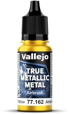 Vallejo Vallejo: 77.162 - True Metallic Metal - Airbrush - Radiant Geltona (18 ml)