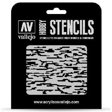 Vallejo: ST-CAM004 – Trafaretai – Pixelated Modern Camo