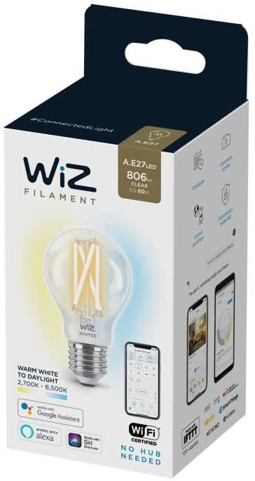 WIZ Kintamoji balta prijungta lemputė E27 60W