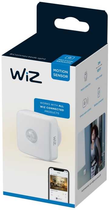 Judesių jutiklis Wiz 929002422301 3 m IP20 Wi-Fi Balta
