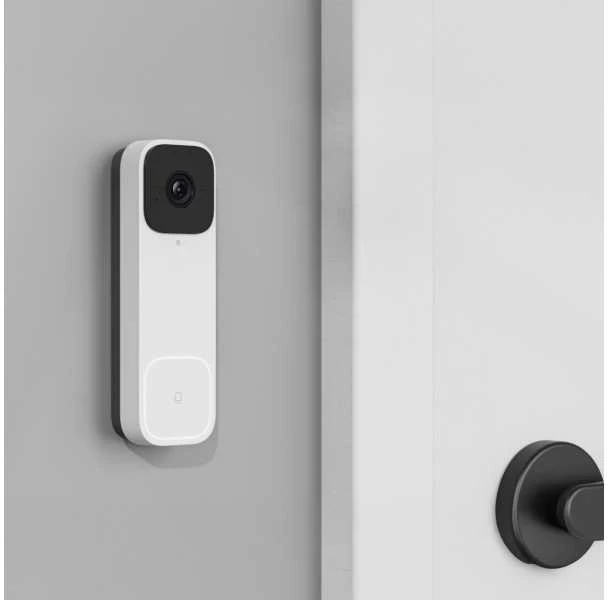 Woox Bevielis išmanusis Wi-Fi durų skambutis su vaizdo kamera 3MP, baltas, TUYA / Smart Life