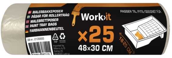 Work-it Work>it® dažytojų maišai 48×30 cm rulonas po 25 vnt.