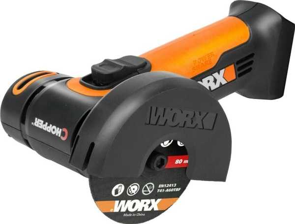 Kampinis šlifuoklis Worx WX801.9; 20 V (be akumuliatoriaus ir pakrovėjo)